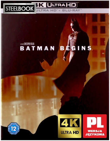 Batman - Początek (steelbook) [Blu-Ray 4K]+[Blu-Ray]