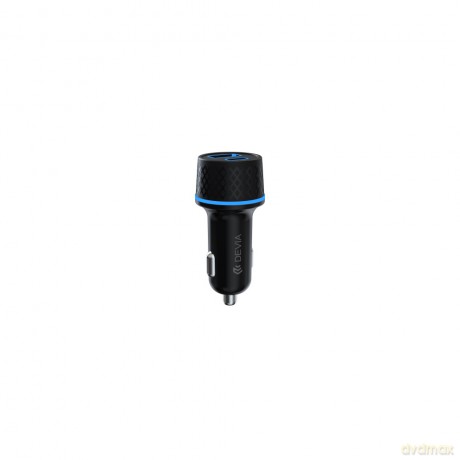 Devia ładowarka samochodowa Extreme PD QC 3.0 52,5W 1x USB-C 1x USB czarna