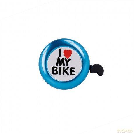 Dzwonek do roweru I love my bike niebieski