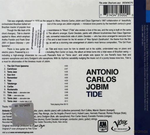 Antonio Carlos Jobim: Tide [CD]
