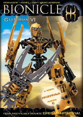 Lego bionicle  Glatorian VI + plakat [KSIĄŻKA]
