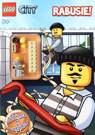 Lego city. Rabusie + figurka [KSIĄŻKA]
