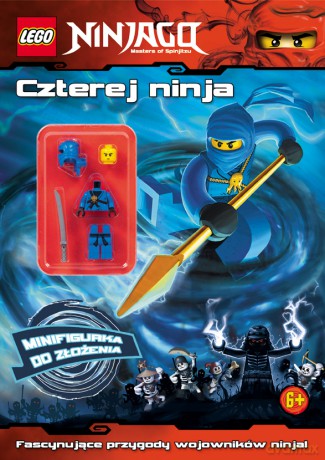 Lego ninjago. Czterej ninja + figurka Ninja [KSIĄŻKA]