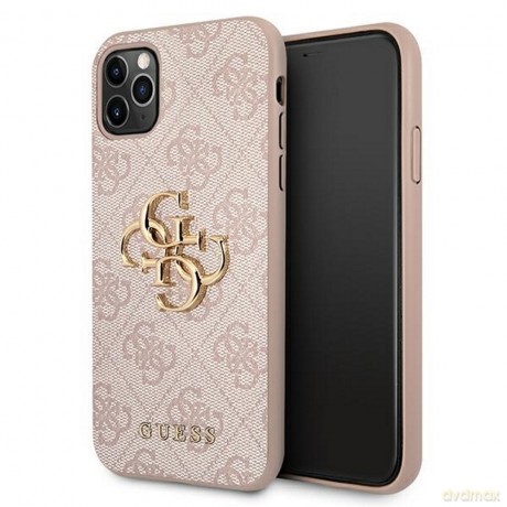 Guess nakładka do iPhone 11 Pro Max GUHCN654GMGPI różowa hard case 4G Big Metal Logo
