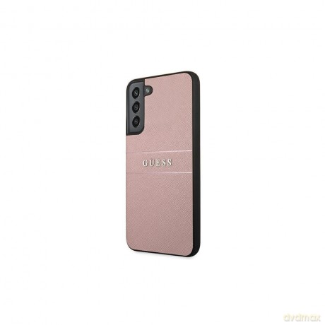 Guess nakładka do Samsung Galaxy S22 GUHCS22SPSASBPI różowa hard case Saffiano