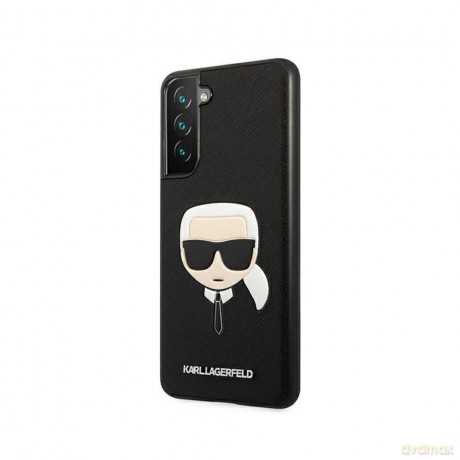 Karl Lagerfeld nakładka do Samsung Galaxy S21 FE KLHCS21FSAKHBK hard case czarna Saffiano Karl`s Head