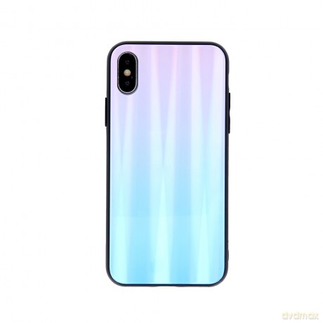 Nakładka Aurora Glass do Samsung Galaxy A22 4G niebiesko-różowa