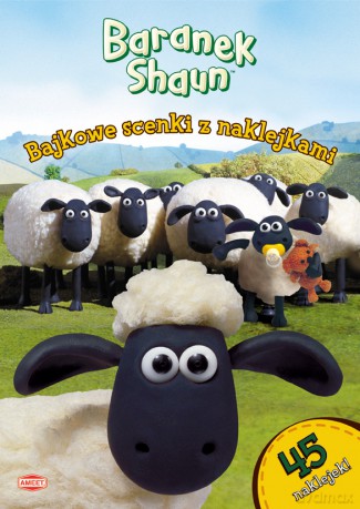 Baranek Shaun: Bajkowe scenki z naklejkami  + plakat [KSIĄŻKA]