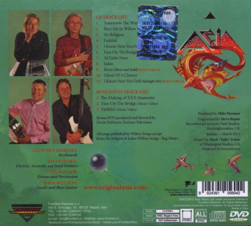 Asia: XXX (Deluxe Edition) (digipack) [CD]+[DVD]