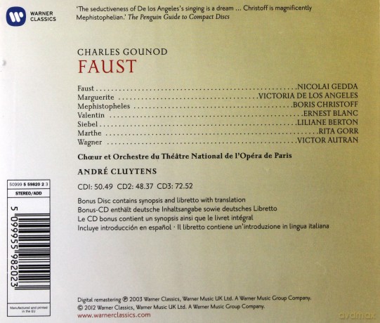 Andre Cluytens: Faust [3CD]+[CD-ROM]