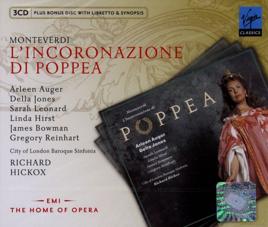Hickox: L'incoronazione Di Poppea [3CD]+[CD-ROM]