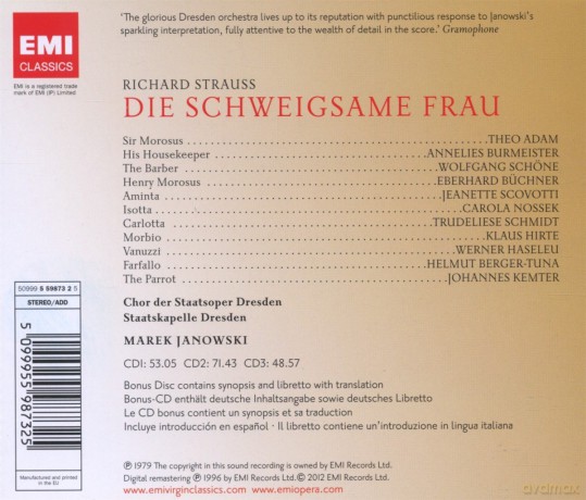 Marek Janowski: Die Schweigsame Frau [3CD]+[CD-ROM]