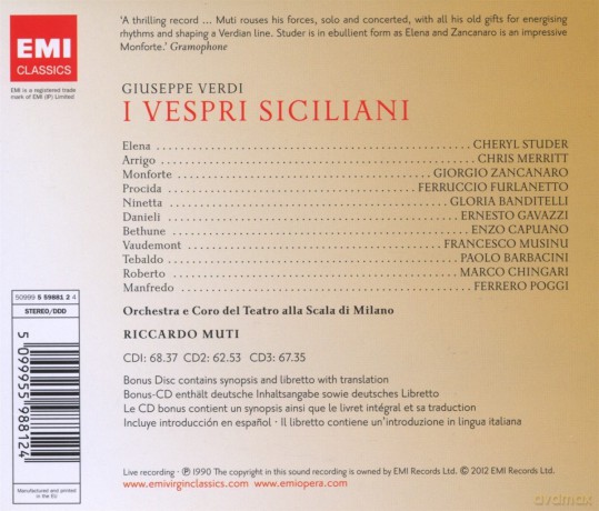 Ricardo Muti: I Vespri Siciliani [3CD]+[CD-ROM]