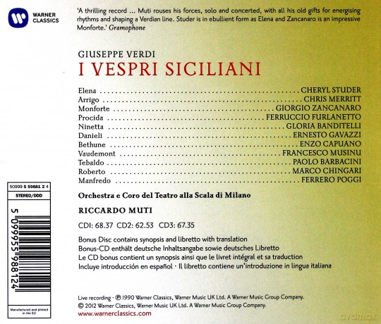 Ricardo Muti: I Vespri Siciliani [3CD]+[CD-ROM]