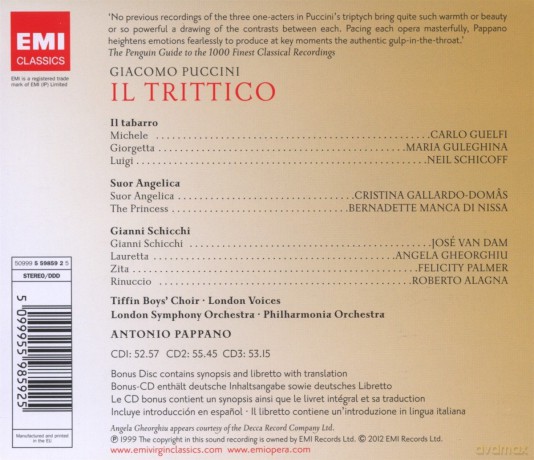 Pappano: Il Trittico [3CD]+[CD-ROM]