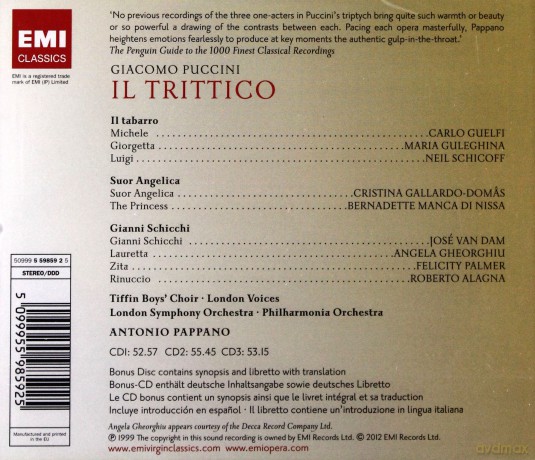 Pappano: Il Trittico [3CD]+[CD-ROM]