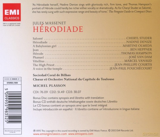 Plasson: Herodiade [3CD]+[CD-ROM]