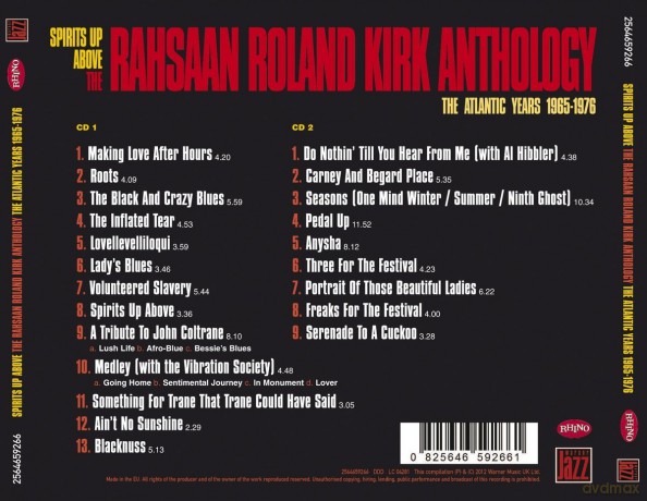 Rahsaan Roland Kirk: Spirits Up Above-The Atlantic [2CD]