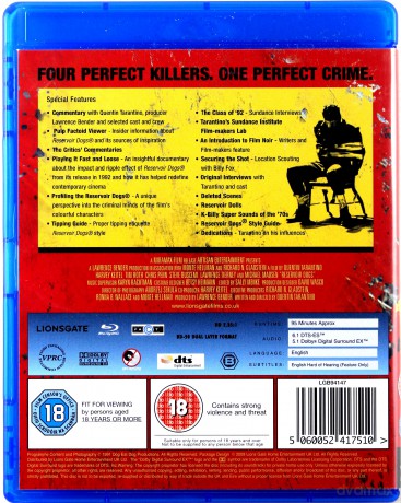 Reservoir Dogs (Wściekłe psy) [Blu-Ray]