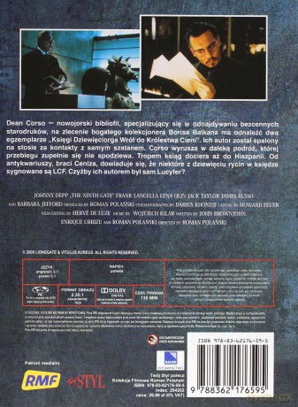 Kolekcja Filmowa Roman Polański 13: Dziewiąte wrota (booklet) [DVD]