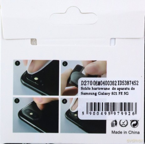 Szkło hartowane 2,5D do aparatu do Samsung Galaxy S21 FE 5G