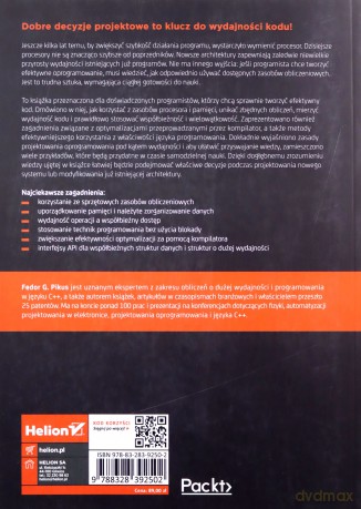 Sztuka tworzenia wydajnego kodu. Przewodnik po zaawansowanych technikach wykorzystywania sprzętu i kompilatorów - Fedor G. Pikus [KSIĄŻKA]