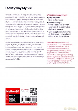 Wydajna praca z MySQL. Efektywne i bezpieczne zarządzanie bazami danych - Daniel Nichter [KSIĄŻKA]