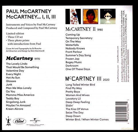 Paul McCartney: Mccartney I/ II/ III [3CD]