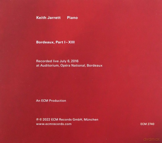 Keith Jarrett: Bordeaux Concert [CD]