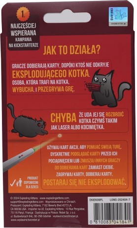 Eksplodujace Kotki Wersja dla 2 graczy [KARTY]