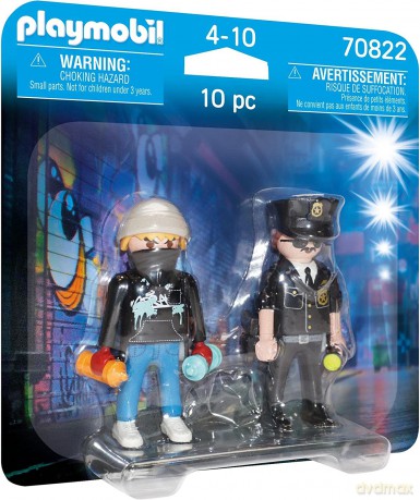 Figurki Duo Pack 70822 Policjant i grafficiarz