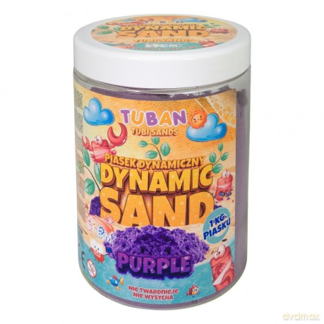 Piasek dynamiczny 1kg fioletowy