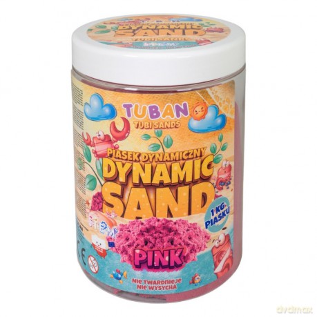 Piasek dynamiczny 1kg różowy