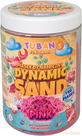 Piasek dynamiczny 1kg różowy