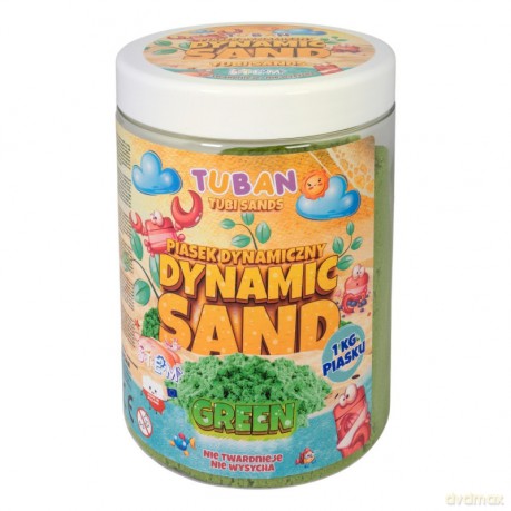 Piasek dynamiczny 1kg zielony