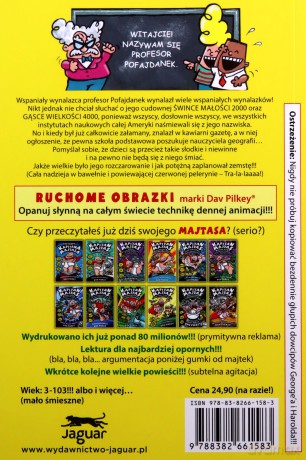 Kapitan Majtas. Przerażający plan Prof. Pofajdanka - Dav Pilkey [KSIĄŻKA]