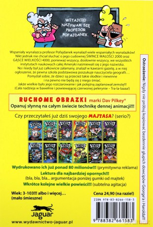 Kapitan Majtas. Przerażający plan Prof. Pofajdanka - Dav Pilkey [KSIĄŻKA]