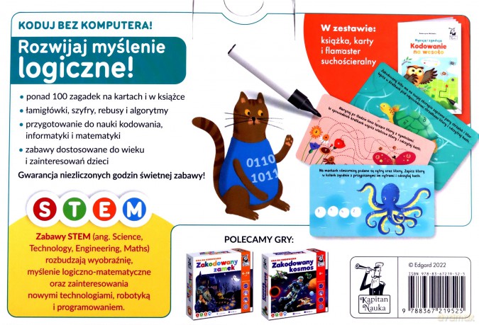 Kodowanie na wesoło. Rysuję i zgaduję. Kapitan Nauka - Katarzyna Michalec, Beata Żurawska [KSIĄŻKA]