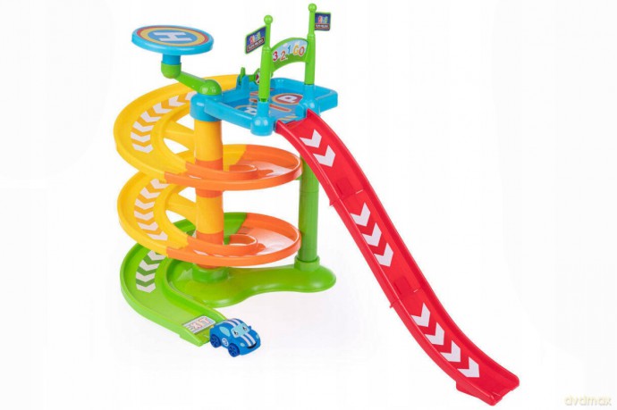 Flota Miejska Tiny Zjeżdżalnia z autkiem