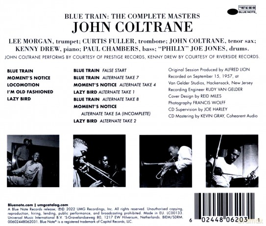 John Coltrane: Blue Train: The Complete Masters [2CD]