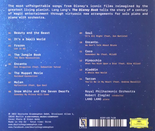 Lang Lang: The Disney Book [CD]