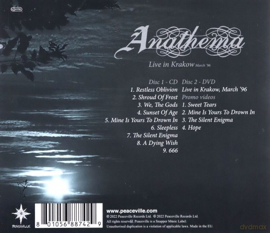 Anathema: A Vision Of A Dying Embrace [DVD]+[CD]