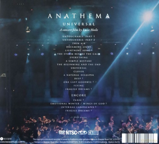 Anathema: Universal (digipack) [DVD]+[CD]