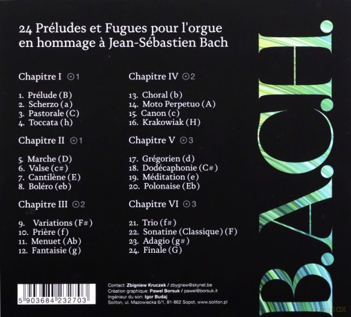 Zbigniew Kruczek: B.A.C.H. [3CD]