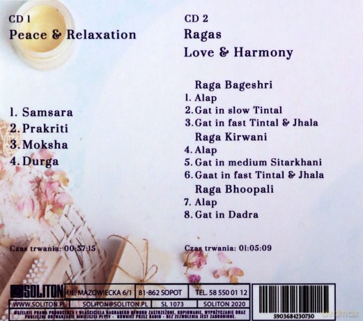 Music For Relax And Spa Część1 (Relax India Spirit) [2CD]