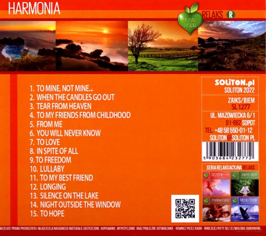 Muzykoterapia - Harmonia (Spokój Nad Jeziorem) Edycja 2022 [CD]