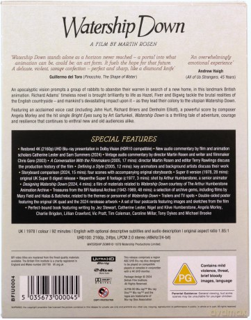 Watership Down (Wzgórze królików) [Blu-Ray 4K]+[Blu-Ray]