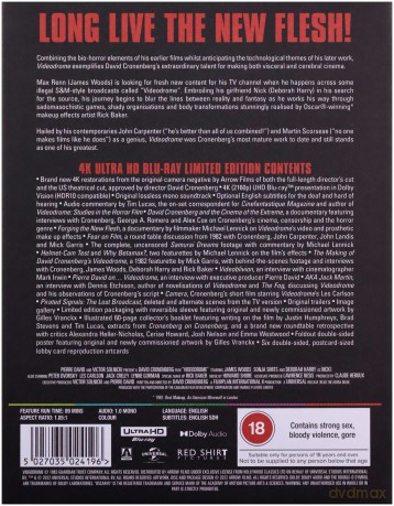 Videodrome (Wideodrom) [Blu-Ray 4K]