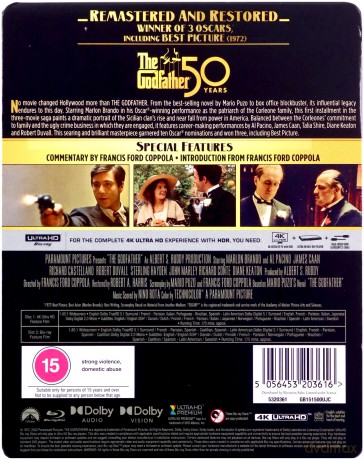 The Godfather (Ojciec chrzestny) (steelbook) [Blu-Ray 4K]