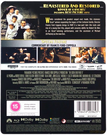 The Godfather Part II (Ojciec chrzestny II) (steelbook) [Blu-Ray 4K]